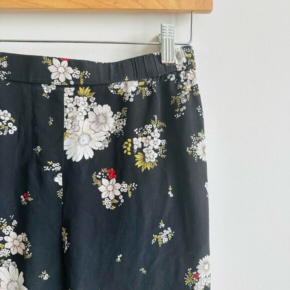 N°21 Silk Floral Crop Pants – Italian 38 –‎ Luxury Lounge Trousers – $450 MSRP - Picture 1 of 11